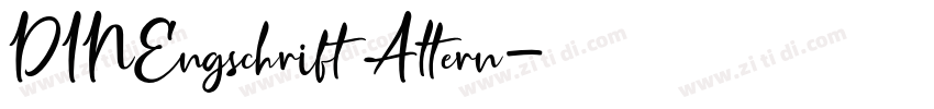 DINEngschrift Altern字体转换
